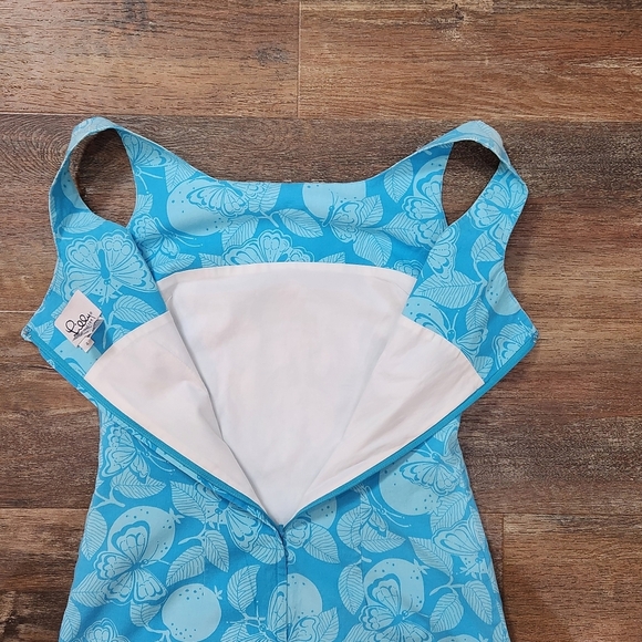 LILLY PULITZER SLEEVELESS BUTTERFLY PRINT DRESS SIZE 4 👗 - Picture 6 of 6